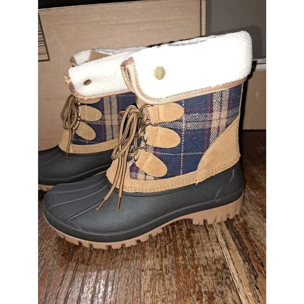 New Size 8 STQ Winter Duck Boots Waterproof Insulated Womens Lace Up Boots